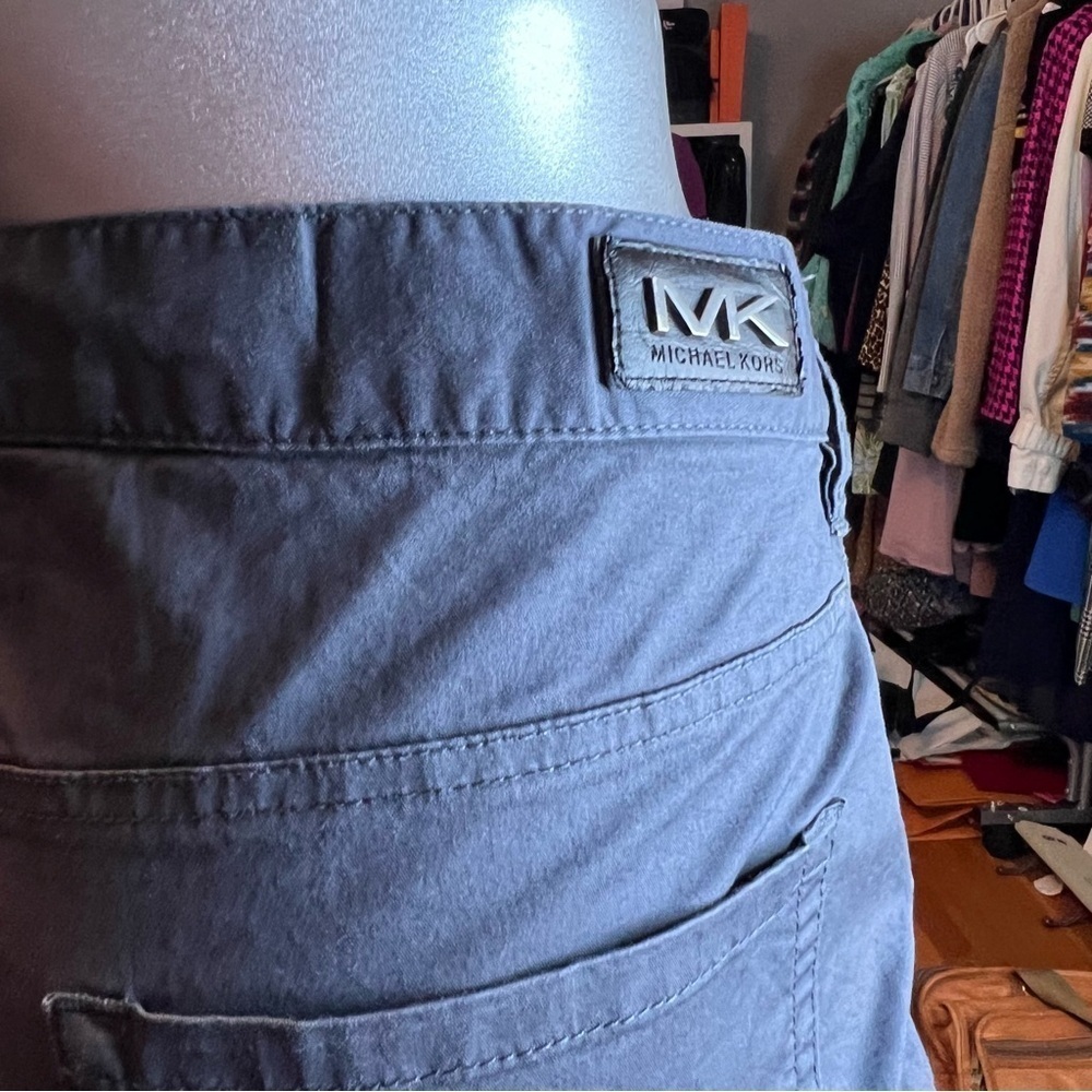 MICHEAL KORS Lightweight Cotton Chambray Slacks - Picture 10 of 10